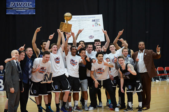 Clark won the men's NWAC title with a 78-59 win over Edmonds on March 10, 2015.