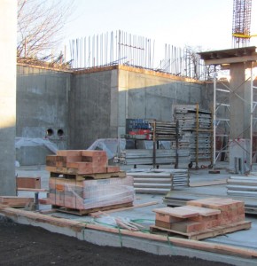 Basement of new STEM building, February 2015