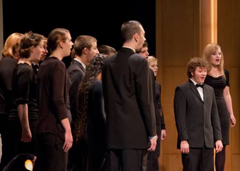 Clark College's Choir performs “There Will Be Rest” by poet Sarah Teasdale. 