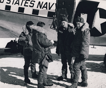 Pat Sheaffer ’61 in Antarctica, second from right
