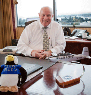 Pat Sheaffer ’61 in his Vancouver office