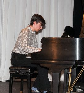 Jacob Lein performed several pieces prior to the start of the program.