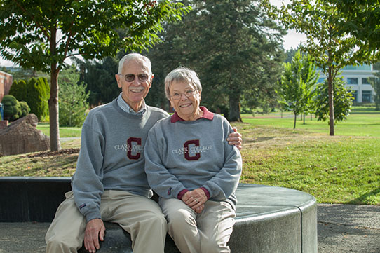 Larry '57 and Judy '79 Swatosh were back on campus in August.
