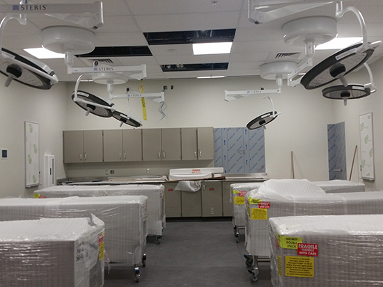 The new cadaver lab will feature lightening that is used in surgical rooms.
