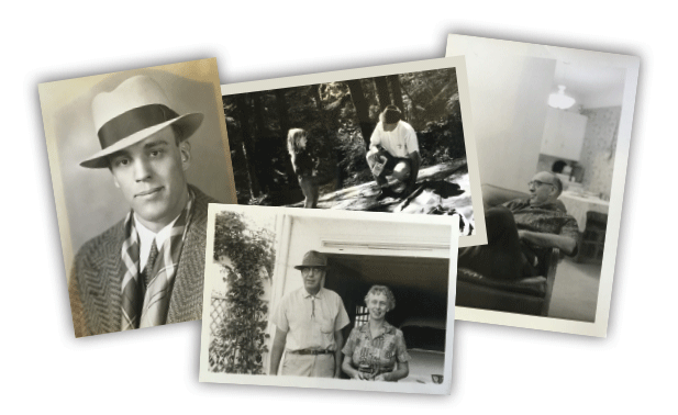 Roland Dietmeier over the years, seen here with his granddaugther, top, and his wife , Gertrude, left. Photos provided by the family.
