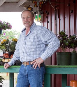 Mark Firestone '71 in 2012 at his farm in Dayton, Ore.