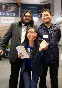 Rich Te, Han Pham and Taegon Lee attended the 2019 scholarship reception.