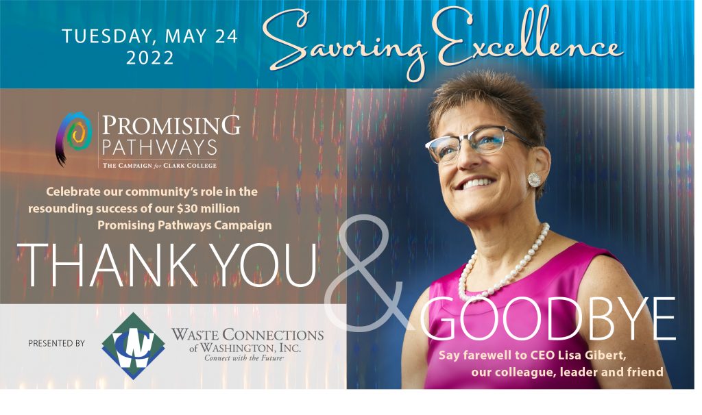 May 24 is our annual Savoring Excellence gala.