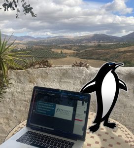Oswald was seen sightseeing in the picturesque mountain village of Ronda, in southern Spain.