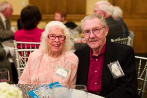 Lyle Leach ’48, right, with his wife Alice