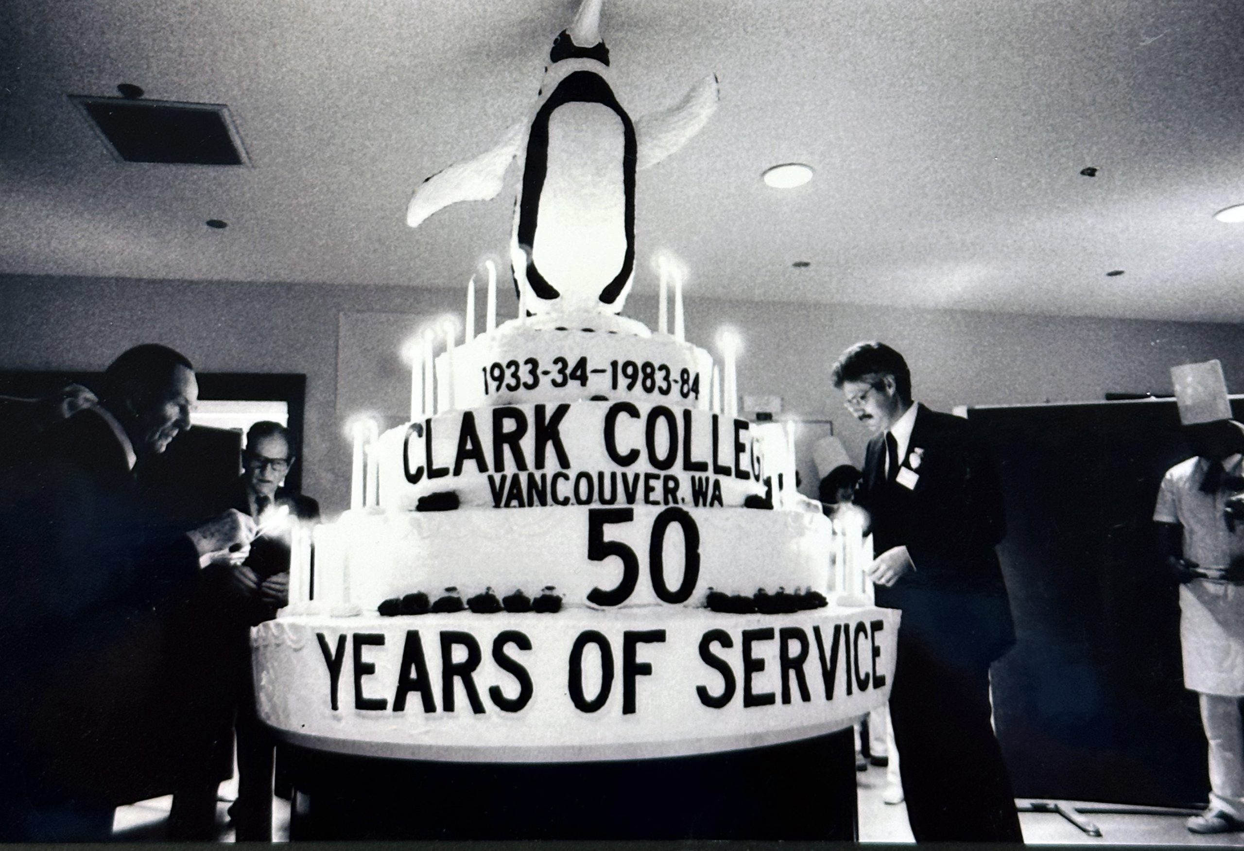 In 1983, to celebrate Clark’s 50th anniversary, a 9-foot tall, 4,200-pound cake was crafted.