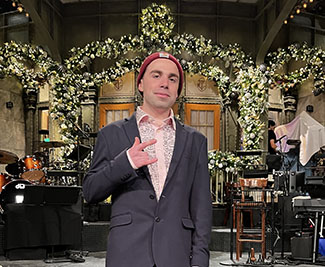 Riley Donahue is a Clark alumnus who works for Saturday Night Live.