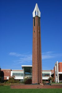 the Chime tower was dedicated on September 30, 1964. It was a a gift from the former Clark College Alumni Association